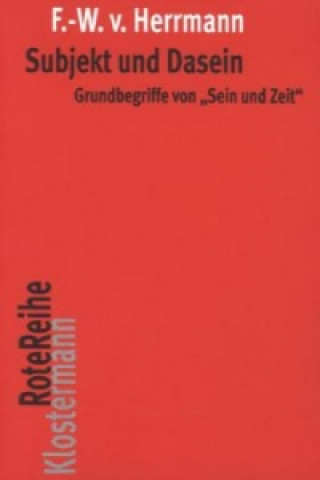 Książka Subjekt und Dasein Friedrich-Wilhelm von Herrmann