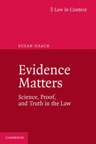 Boek Evidence Matters Susan Haack