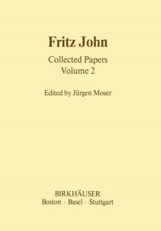 Kniha Fritz John Collected Papers J. Moser