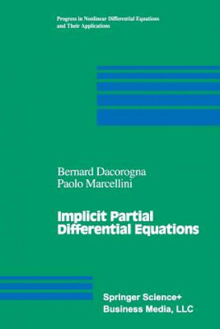 Kniha Implicit Partial Differential Equations Bernard Dacorogna