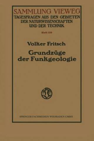 Kniha Grundzuge Der Funkgeologie Volker Fritsch