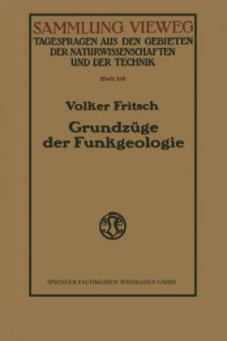 Könyv Grundzuge Der Funkgeologie Volker Fritsch