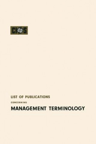 Carte List of Publications Concerning Management Terminology Cios Cios