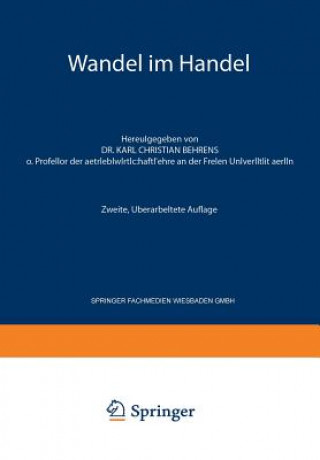Könyv Wandel Im Handel Karl Christian Behrens