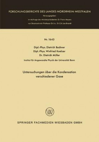 Книга Untersuchungen UEber Die Kondensation Verschiedener Gase Dietrich Bachner