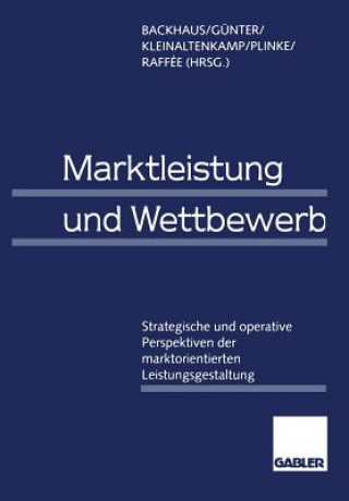 Könyv Marktleistung Und Wettbewerb Klaus Backhaus