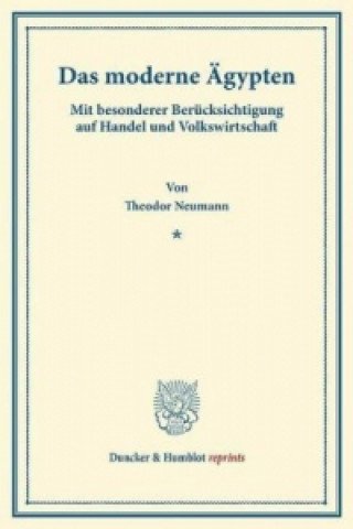 Carte Das moderne Ägypten. Theodor Neumann