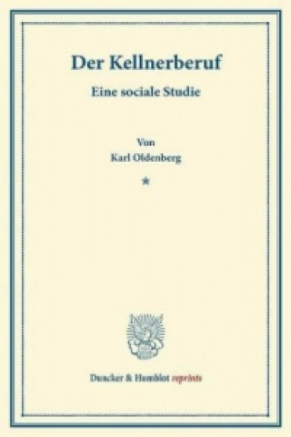 Carte Der Kellnerberuf. Karl Oldenberg