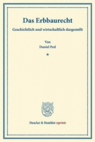 Knjiga Das Erbbaurecht. Daniel Pesl