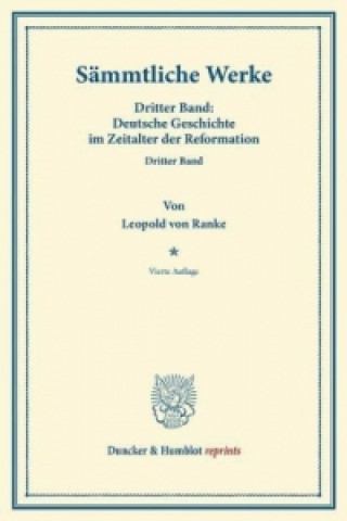 Kniha Sämmtliche Werke. Leopold von Ranke