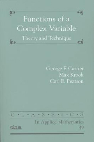 Könyv Functions of a Complex Variable George F. Carrier