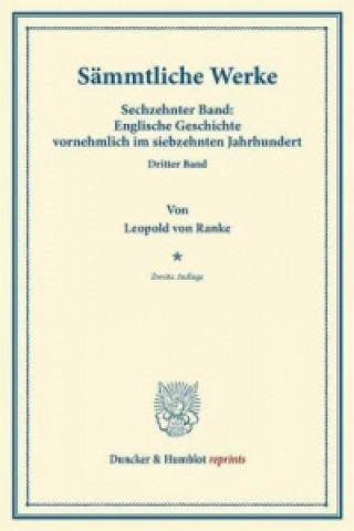 Buch Sämmtliche Werke. Leopold von Ranke