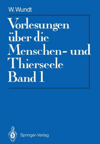 Buch Vorlesungen UEber Die Menschen-Und Thierseele Wilhelm Wundt