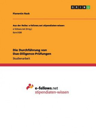 Book Durchfuhrung von Due-Diligence-Prufungen Florentin Rack