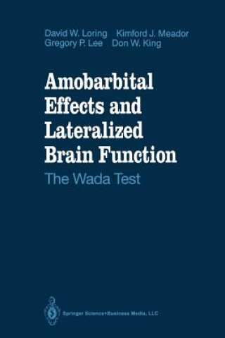 Книга Amobarbital Effects and Lateralized Brain Function David W. Loring