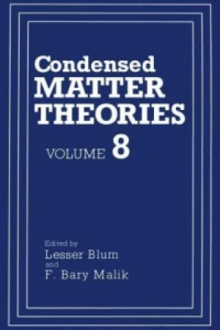 Kniha Condensed Matter Theories Lesser Blum