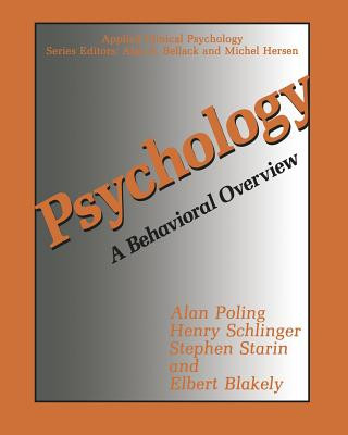 Kniha Psychology Alan Poling