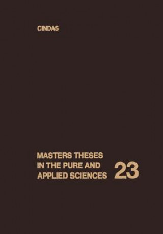 Kniha Masters Theses in the Pure and Applied Sciences 