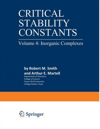 Book Critical Stability Constants Arthur Martell