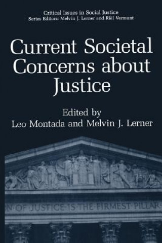 Kniha Current Societal Concerns about Justice Leo Montada