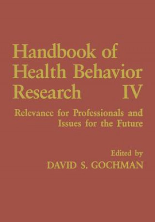 Libro Handbook of Health Behavior Research IV David S. Gochman