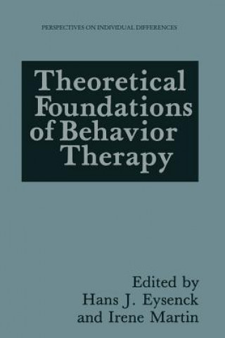 Książka Theoretical Foundations of Behavior Therapy Hans J. Eysenck