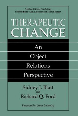 Könyv Therapeutic Change Sidney J. Blatt