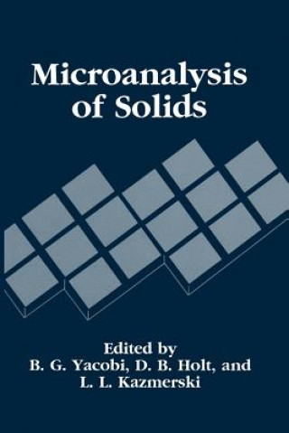 Könyv Microanalysis of Solids B.G. Yacobi