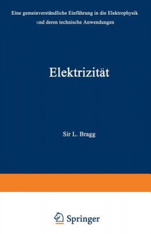 Knjiga Elektrizität W. Lawrence Bragg