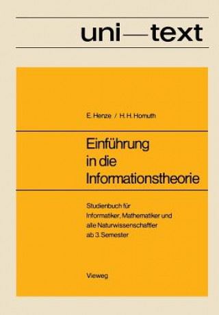 Книга Einfuhrung in Die Informationstheorie Ernst Henze