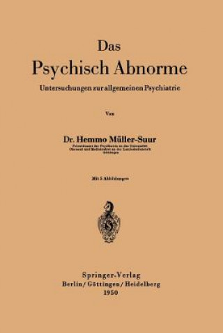 Carte Das Psychisch Abnorme Hemmo Müller-Suur