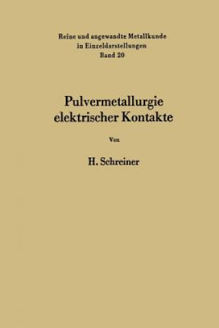 Carte Pulvermetallurgie Elektrischer Kontakte Horst Schreiner