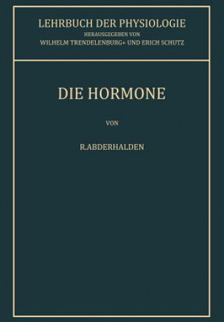 Carte Die Hormone R. Abderhalden