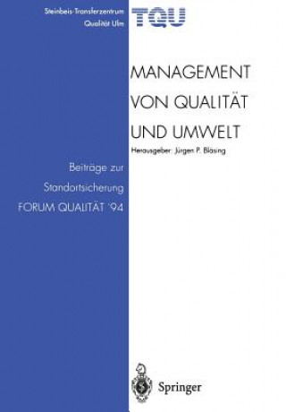 Książka Management Von Qualitat Und Umwelt Jürgen P. Bläsing