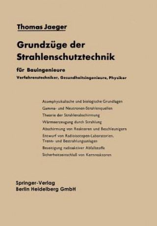 Könyv Grundz ge Der Strahlenschutztechnik Thomas Jaeger
