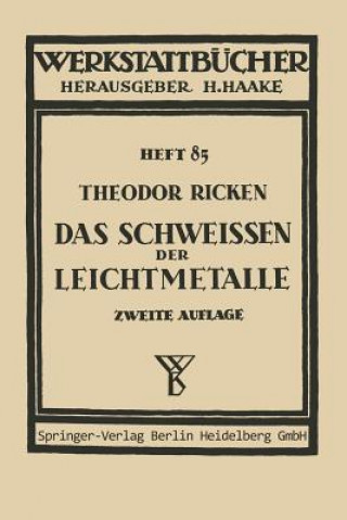 Carte Das Schwei en Der Leichtmetalle Th. Ricken