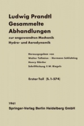 Carte Ludwig Prandtl Gesammelte Abhandlungen L. Prandtl
