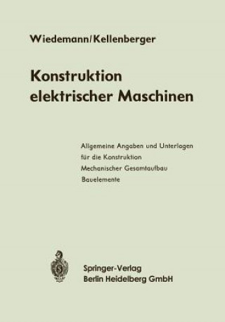 Książka Konstruktion Elektrischer Maschinen Eugen Wiedemann