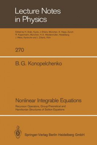 Knjiga Nonlinear Integrable Equations Boris G. Konopelchenko