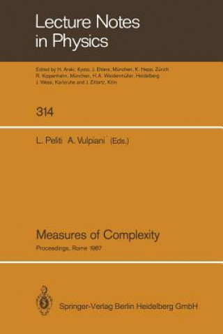 Kniha Measures of Complexity, 1 Luca Peliti