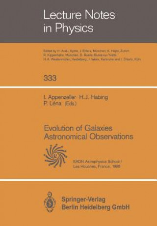 Könyv Evolution of Galaxies Astronomical Observations, 1 Immo Appenzeller