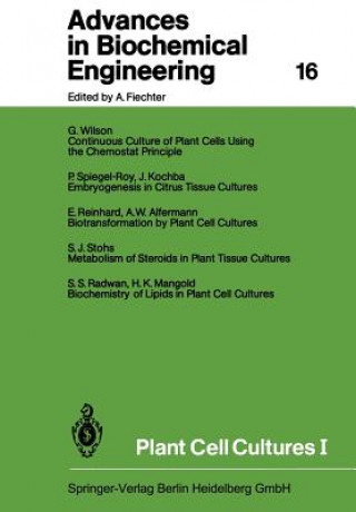 Livre Plant Cell Cultures I 