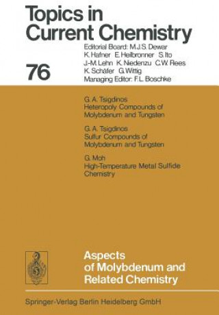 Libro Aspects of Molybdenum and Related Chemistry G.A. Tsigdinos