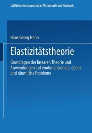 Книга Elastizitatstheorie Hans Georg Hahn