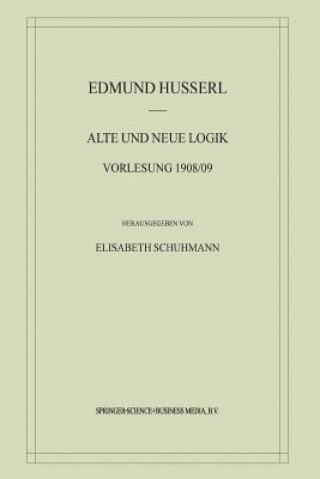 Book Alte und Neue Logik Edmund Husserl