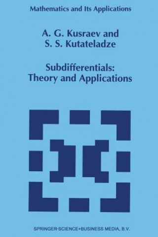 Buch Subdifferentials, 1 A.G. Kusraev