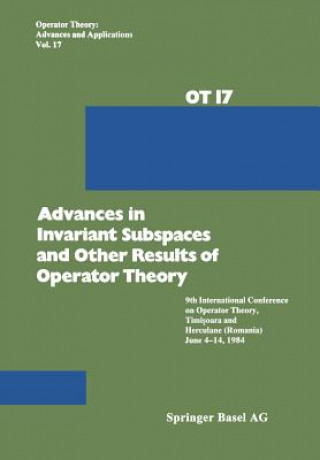 Kniha Advances in Invariant Subspaces and Other Results of Operator Theory rsene