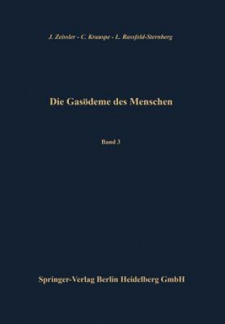 Könyv Die Gasoedeme Des Menschen J. Zeissler