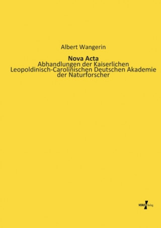 Carte Nova Acta Albert Wangerin