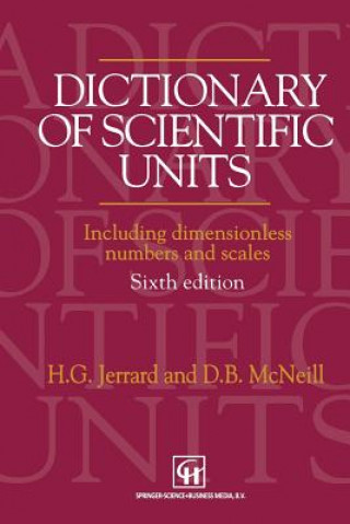 Книга Dictionary of Scientific Units H. G. Jerrard